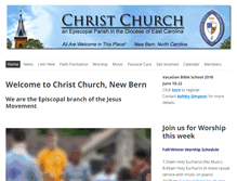 Tablet Screenshot of christchurchnewbern.com